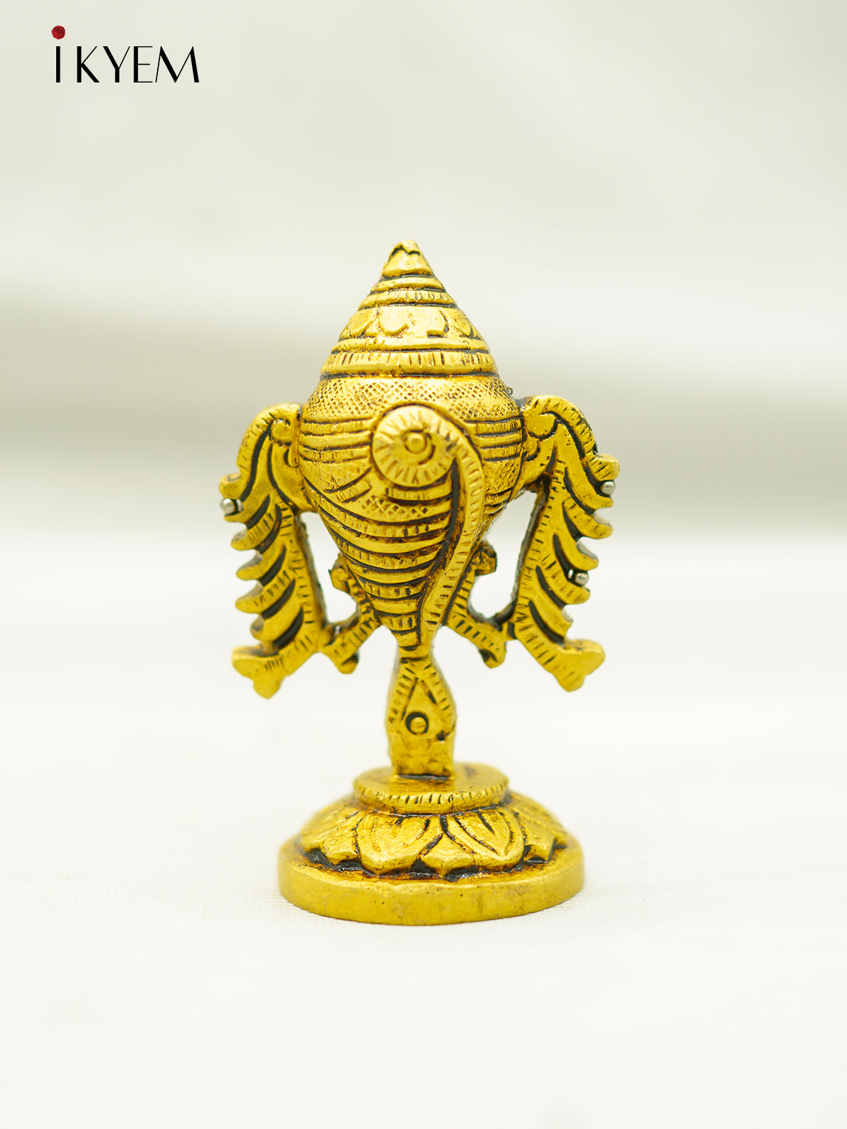 Brass Sangu Chakram Stand - 4FJ14077