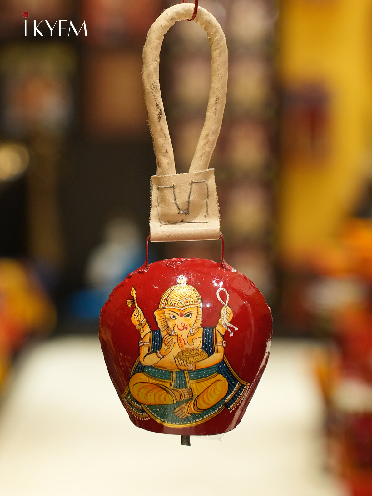 Red Ganesha Cow Bell