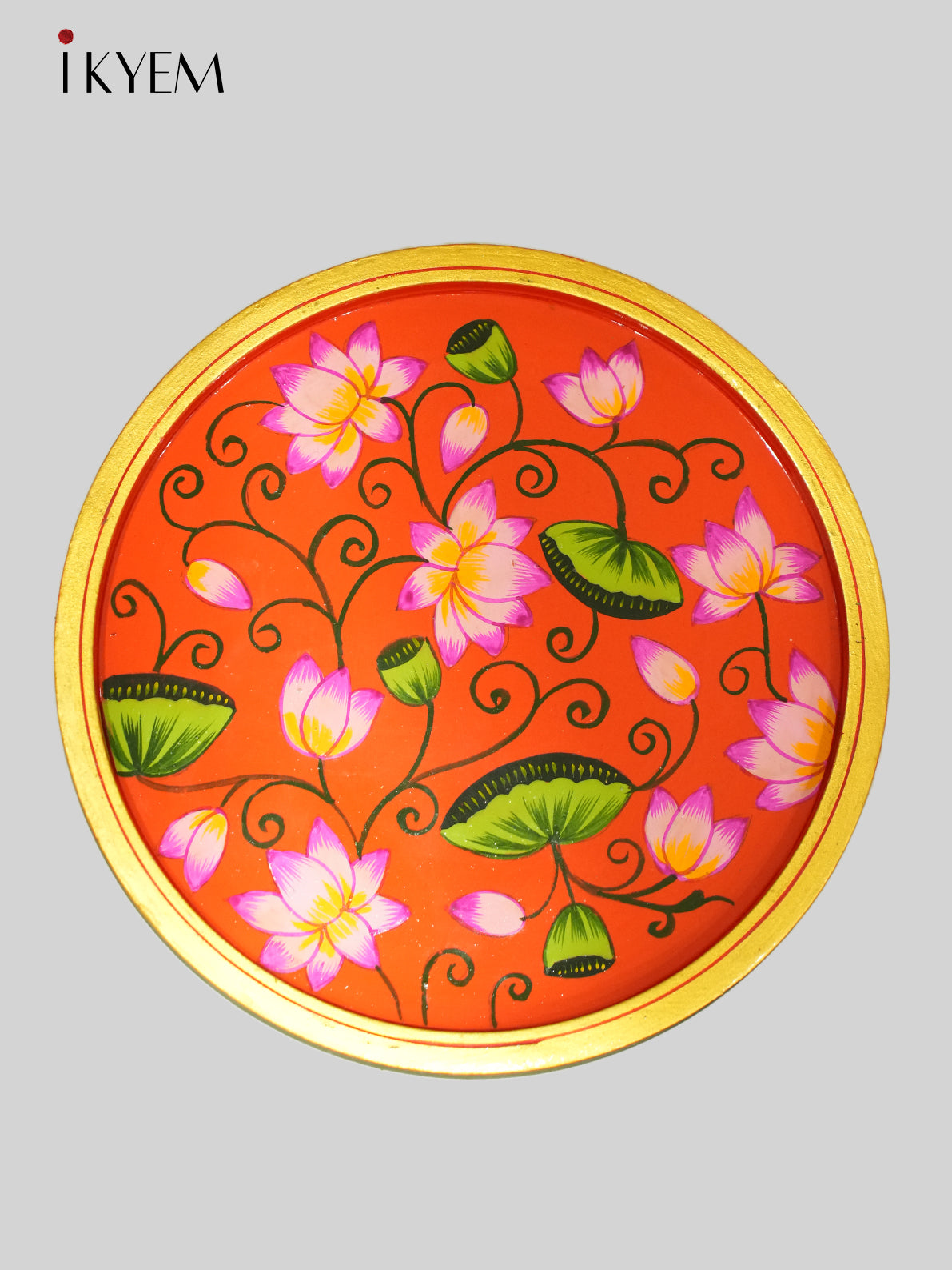 Handpainted wooden wall hanging plates