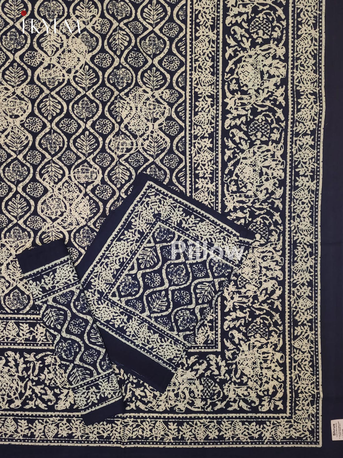 Indigo Blue & Cream