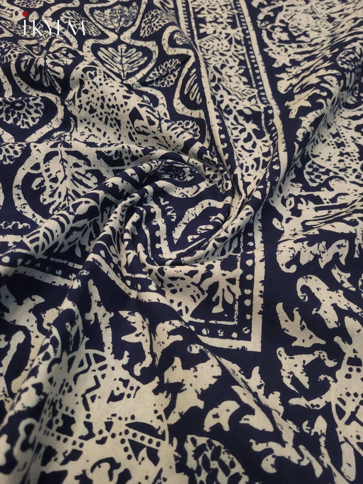 Indigo Blue & Cream