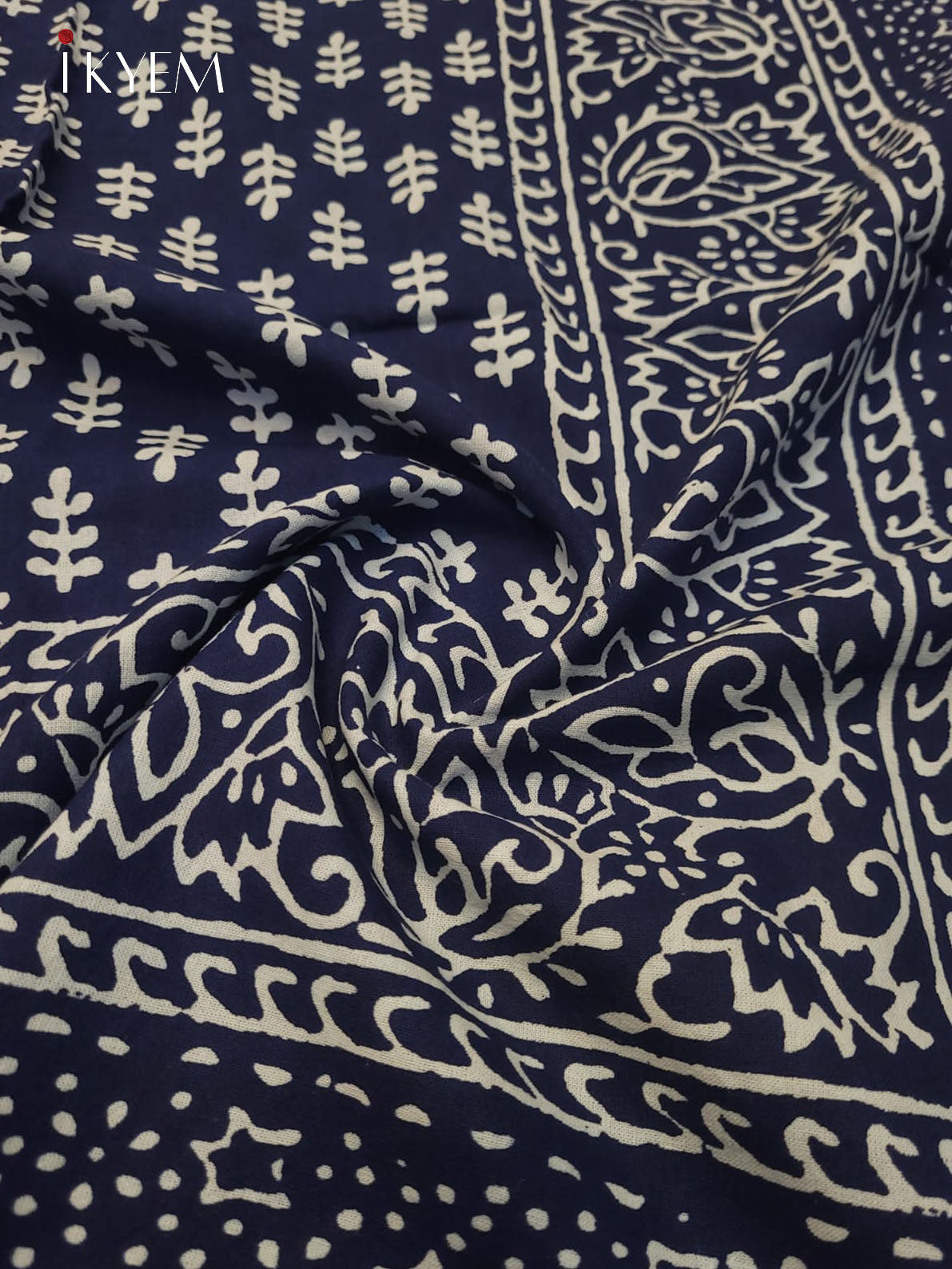 Blue & Cream- Bed Spread