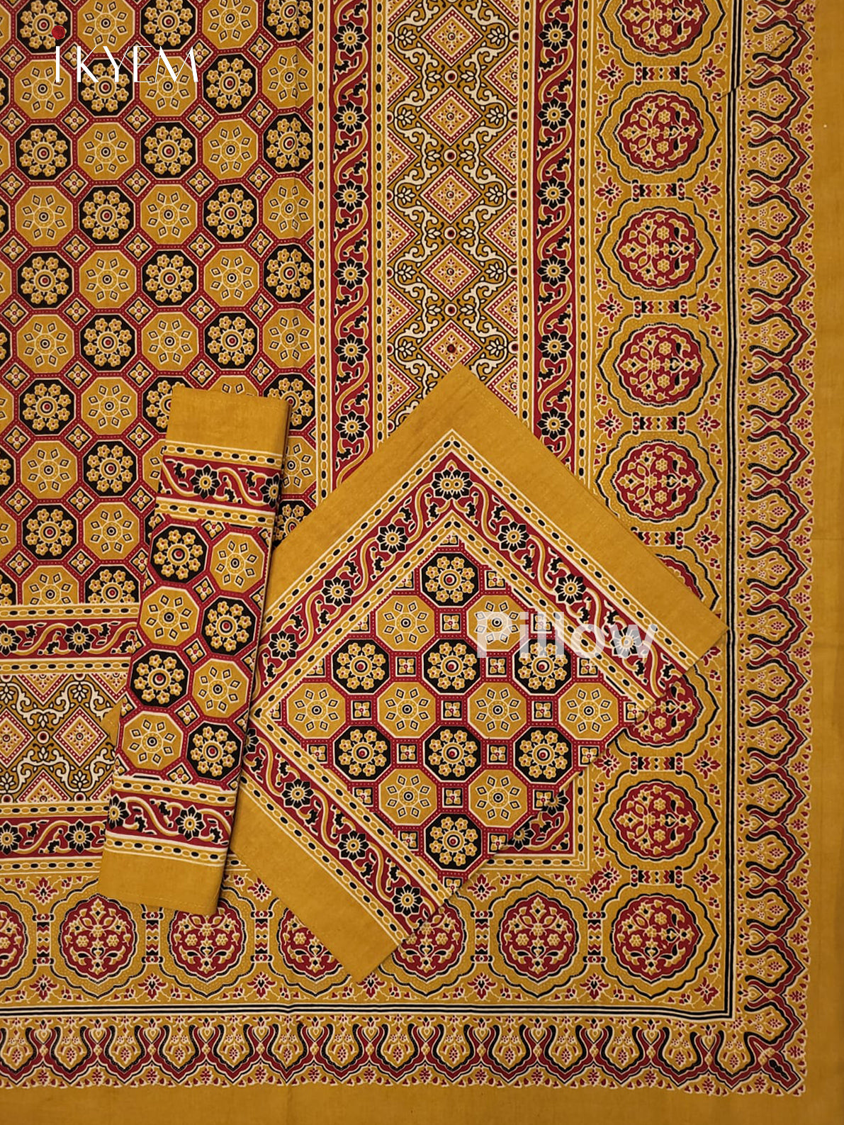 Mustard & Red - Bed Spread