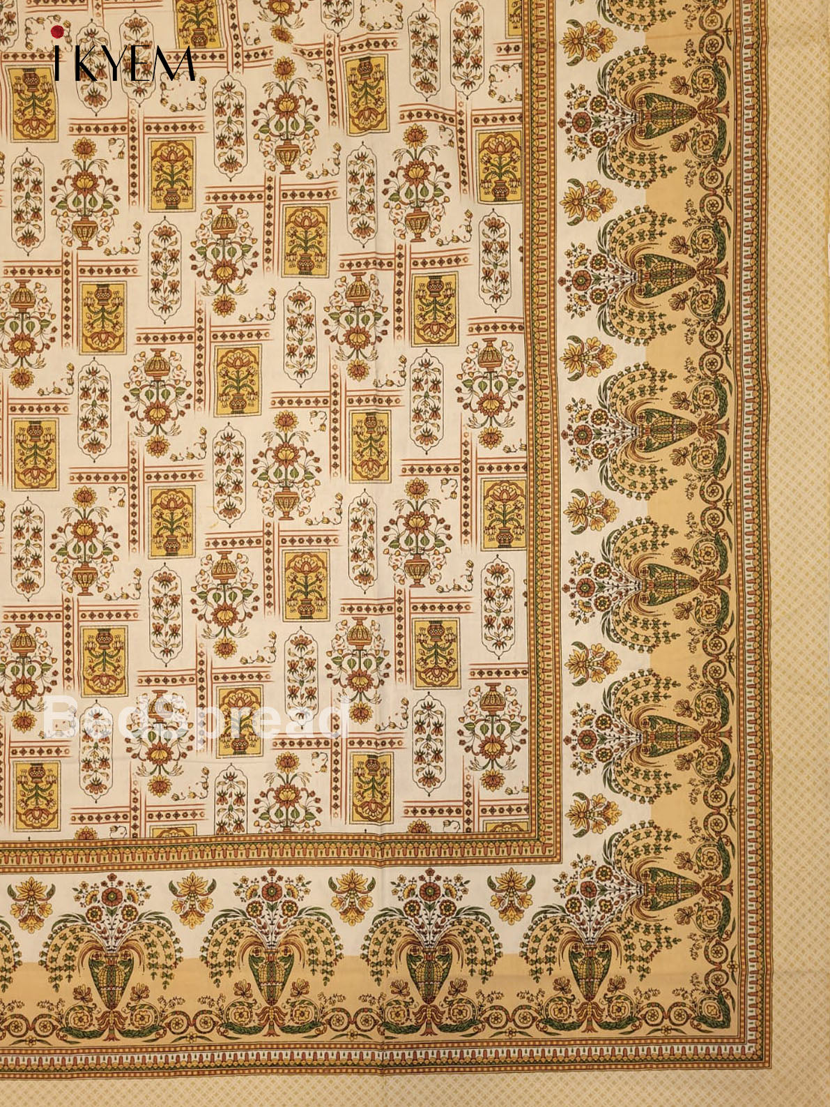 Cream & Beige - Bed Spread