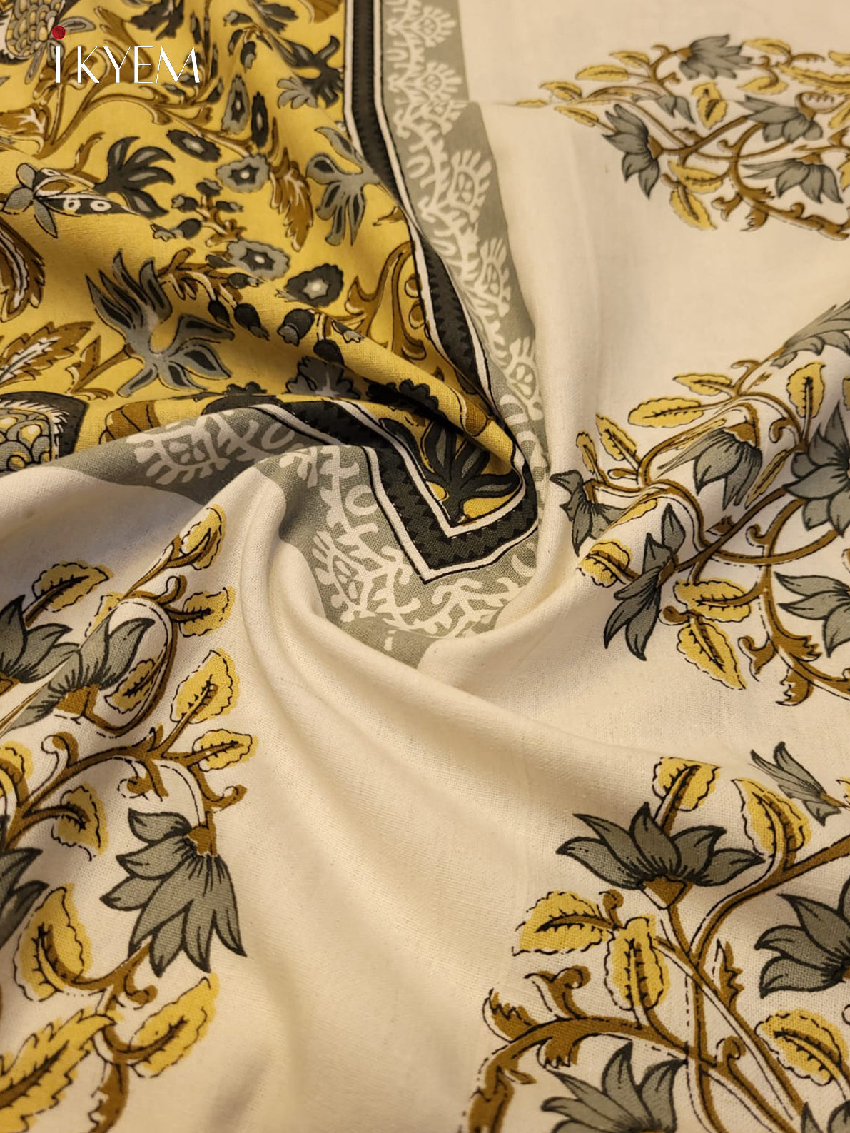 Cream & Mustard - Bed Spread