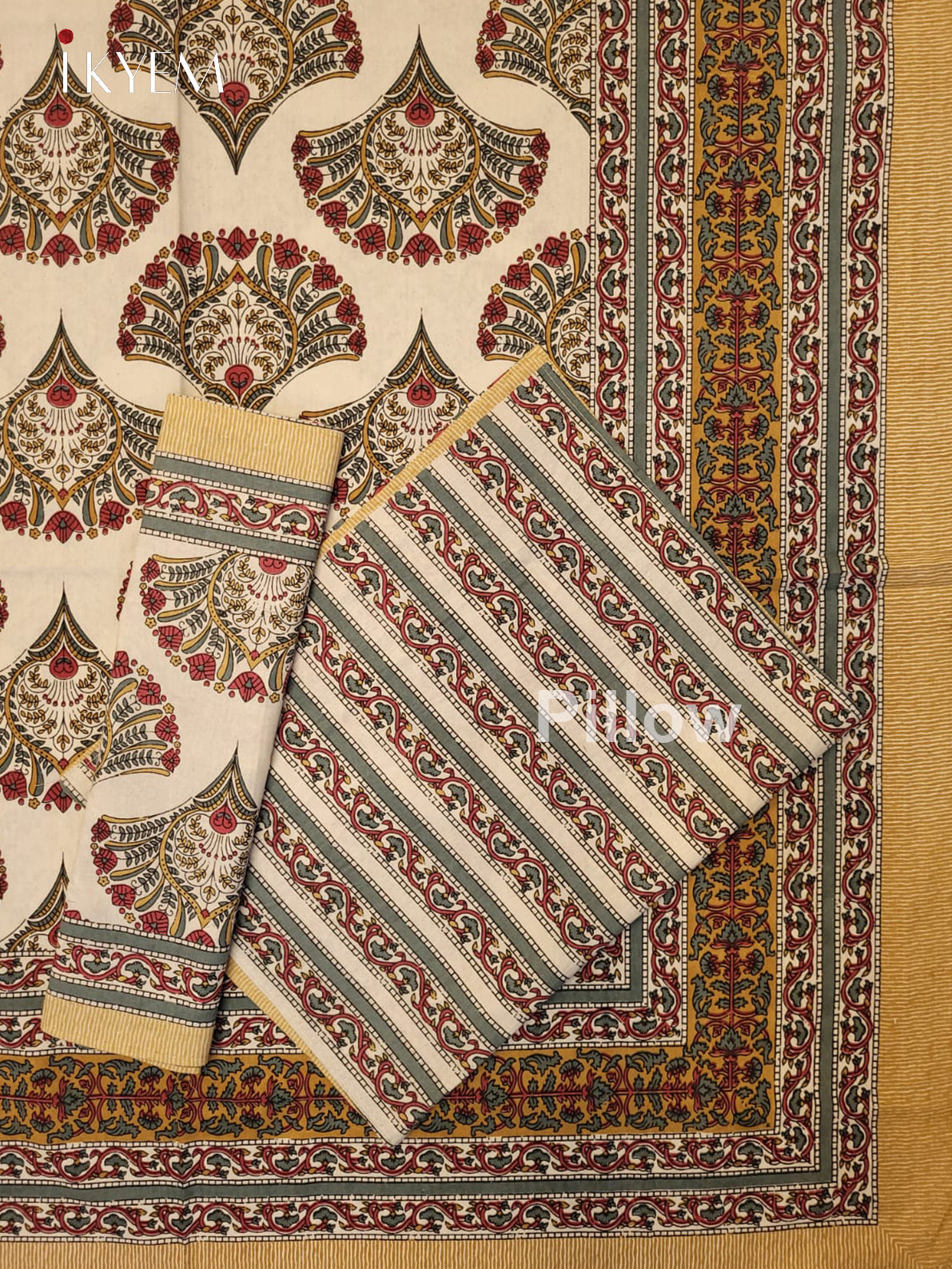 Cream & brown - Bed Spread