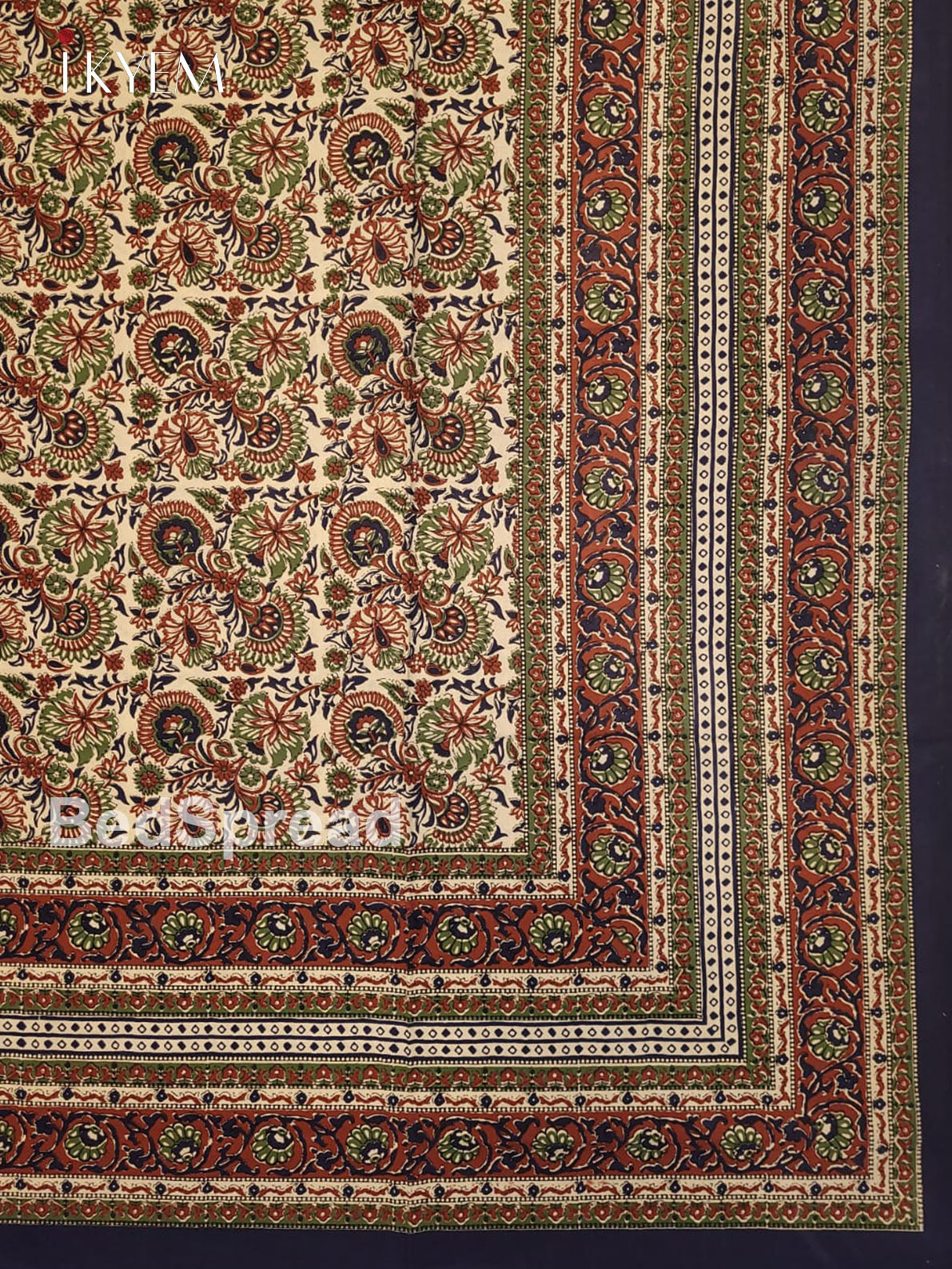 Brown & Cream - Bed Spread