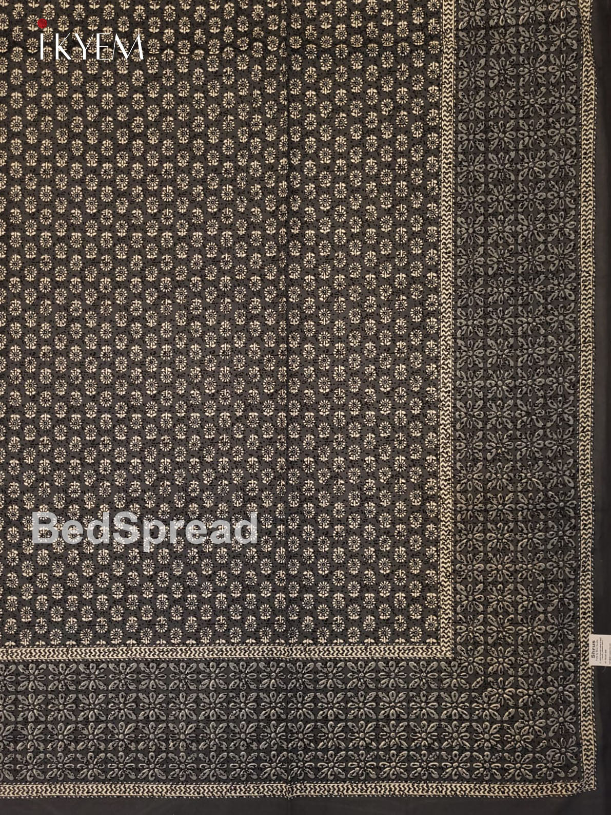 Grey and Cream - Bed Spread