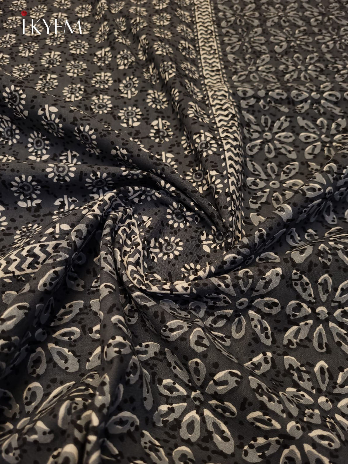 Grey and Cream - Bed Spread