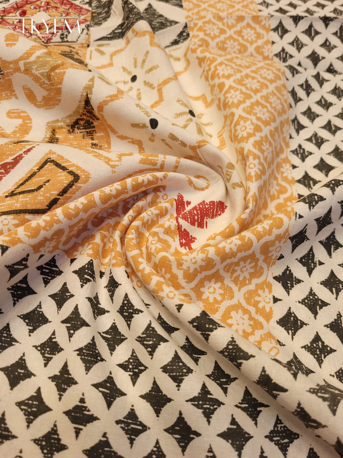 Peach & Grey - Bed Spread