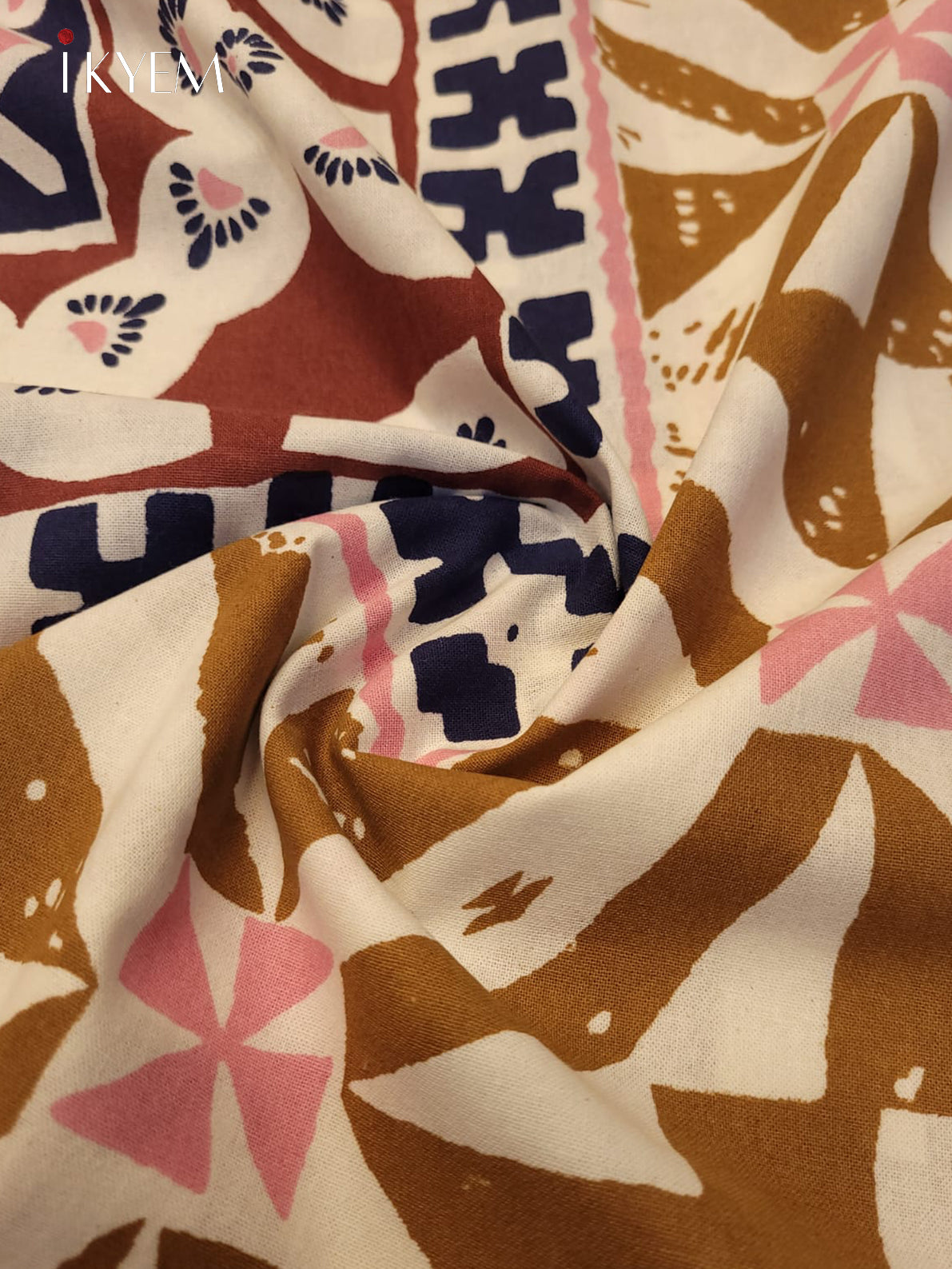 Cream &  Pink - Bed Spread