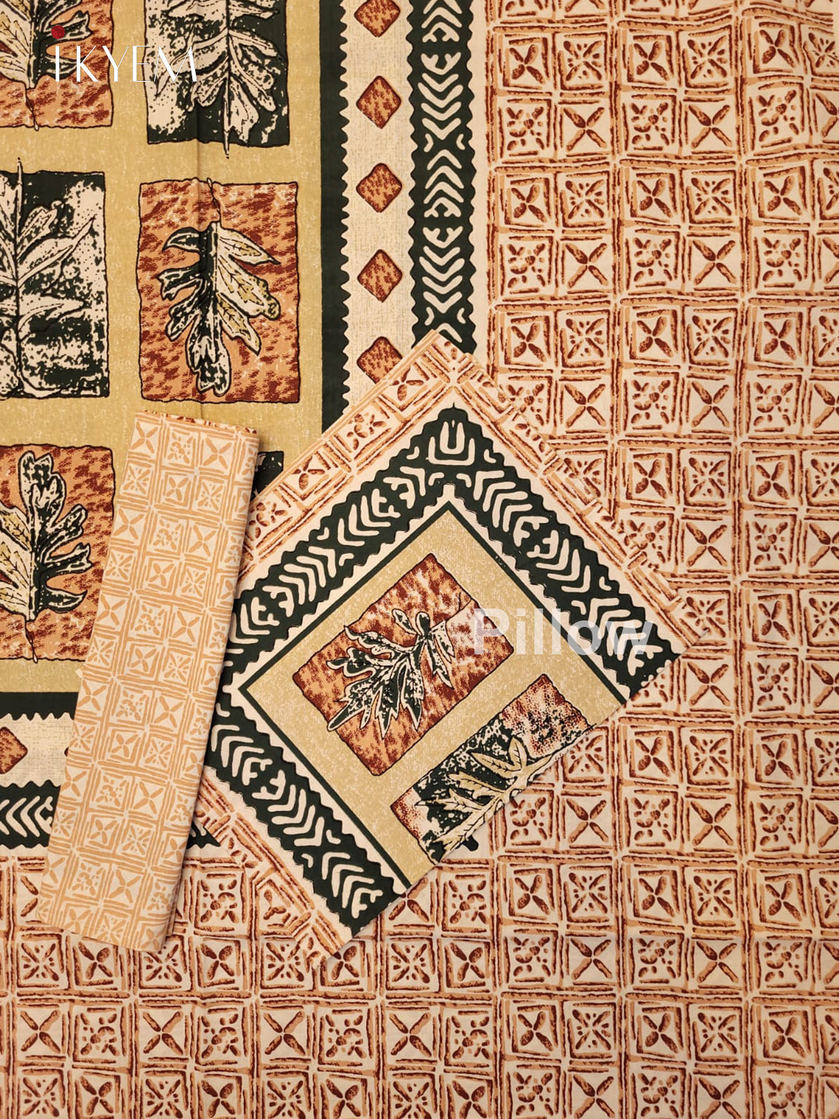 Brick & Green - Bed Spread