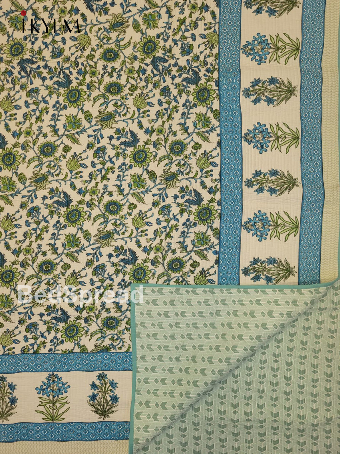 Cream & Blue - Quilt Set