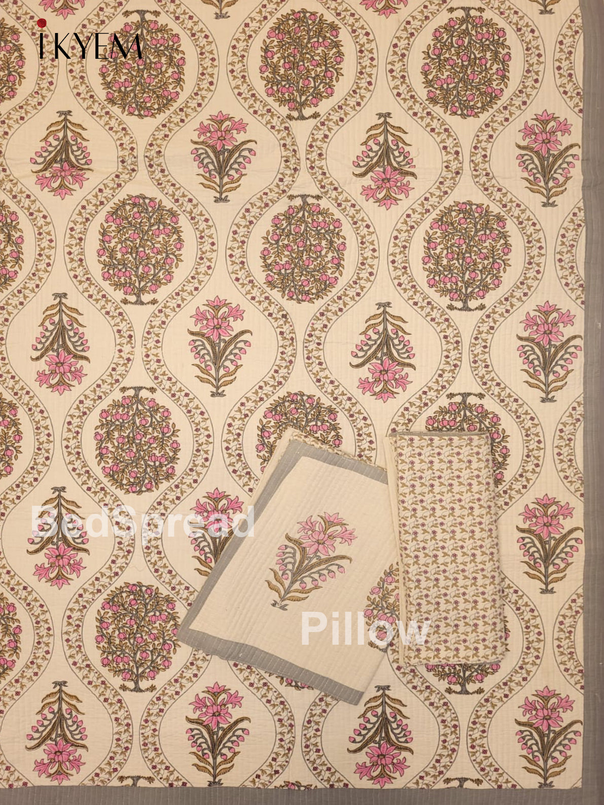 Cream & Pink - Quilt Set
