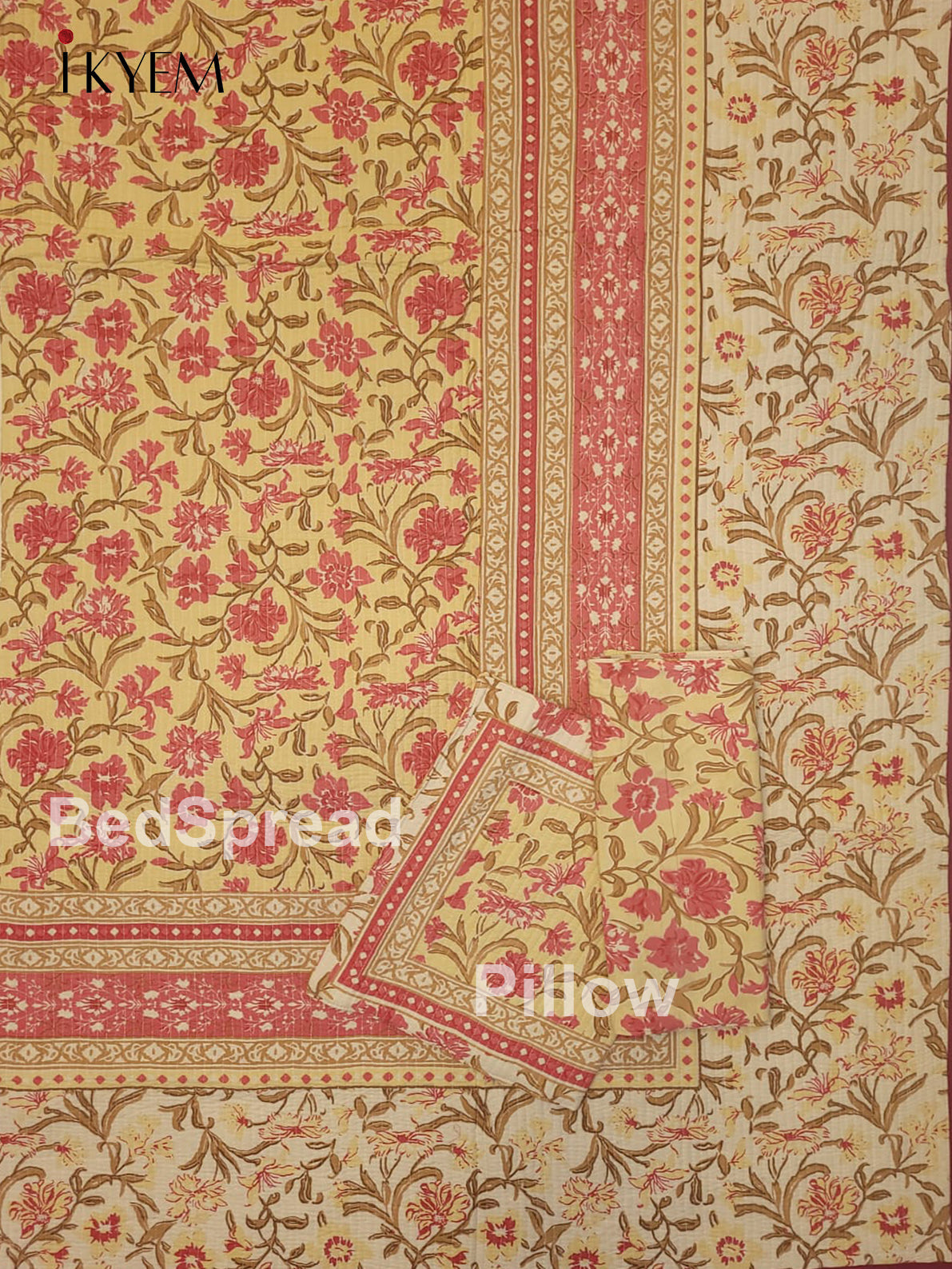 Lite Green & Cream - Quilt Set