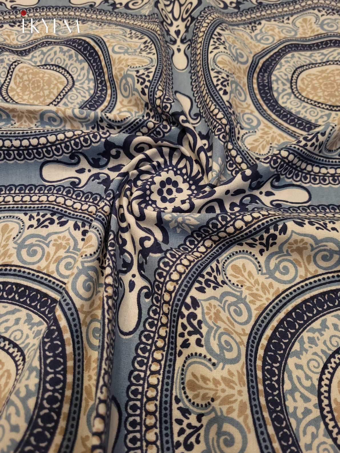 Cream & Grey - Bed Spread