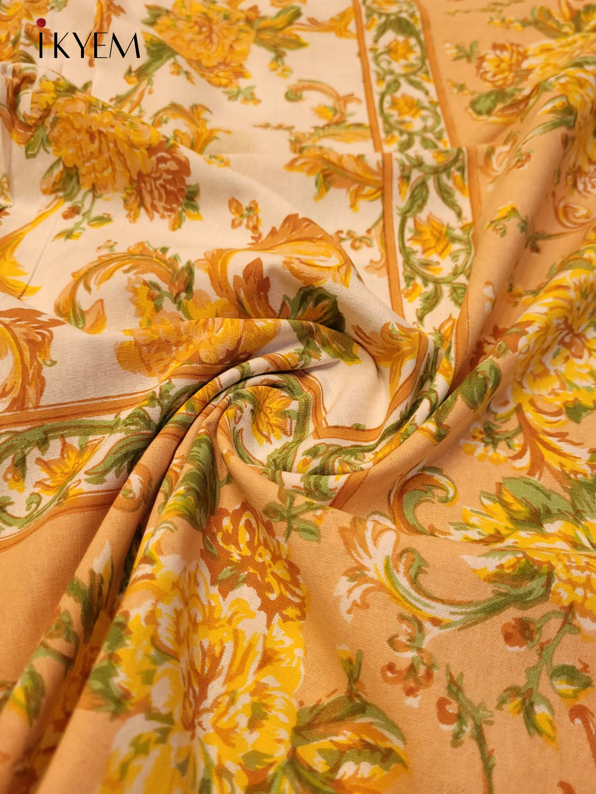 Cream & Peach - Bed Spread