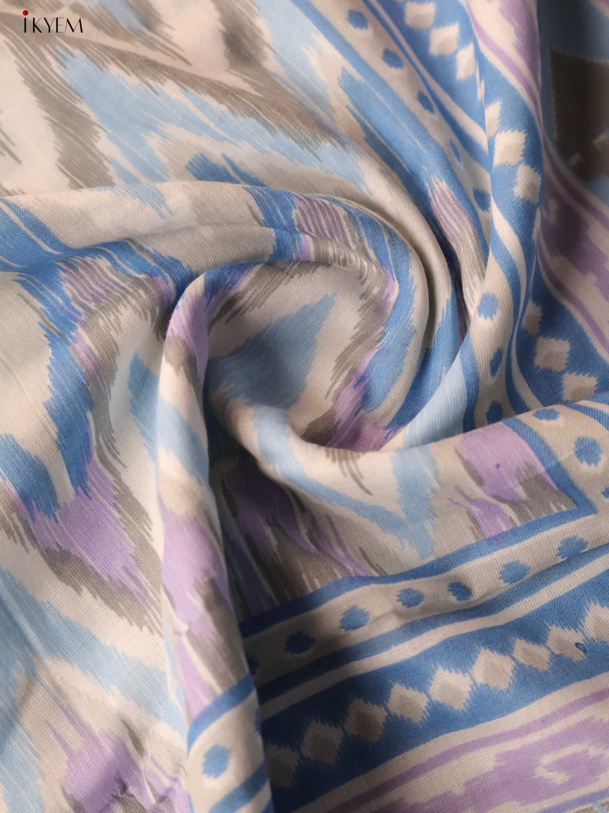 Cream & Lavender Dohar - Set of 2 - 4GJ03242