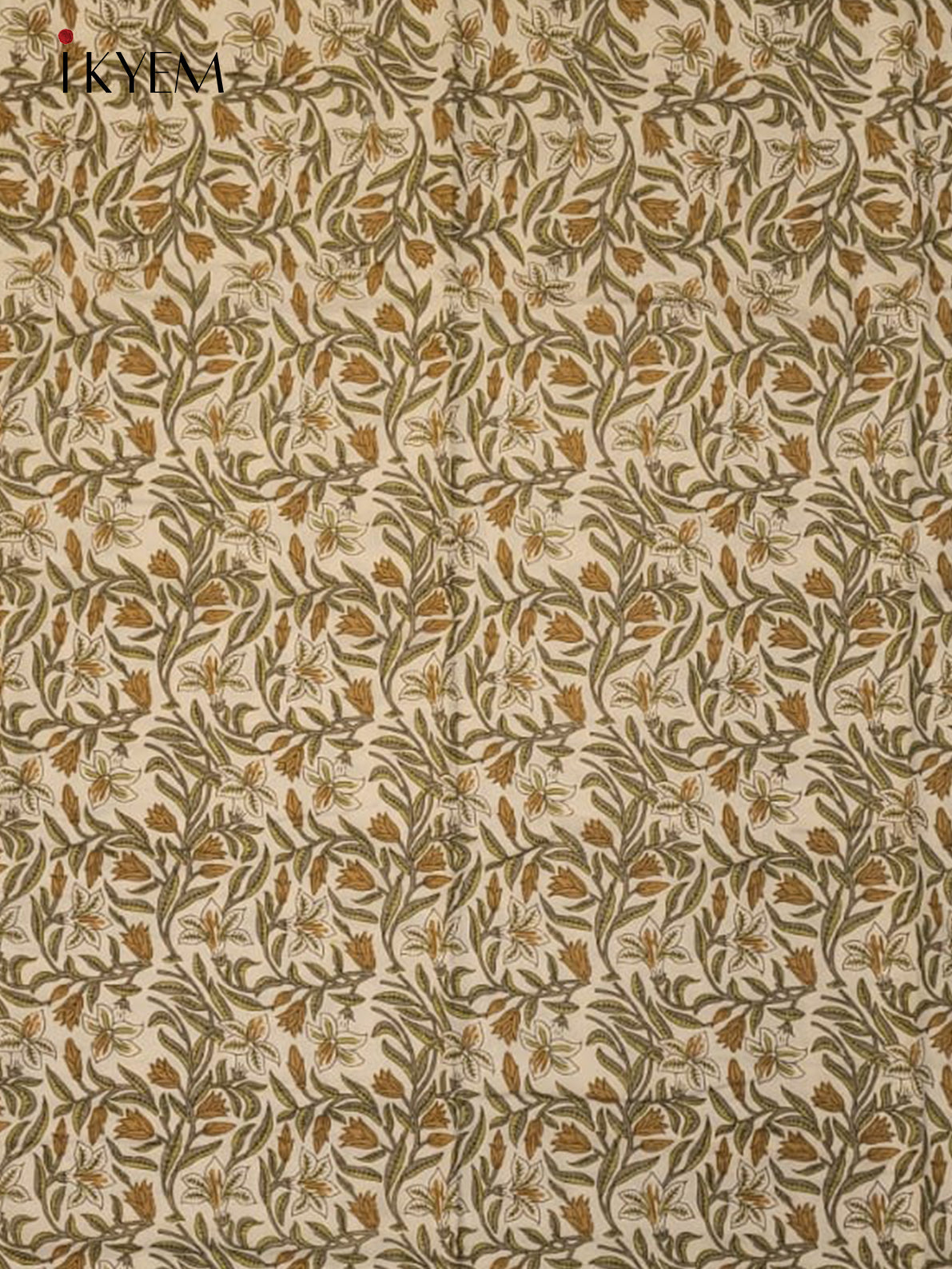 Cream & Mustard Dohar - Set of 2 - 4GJ03247