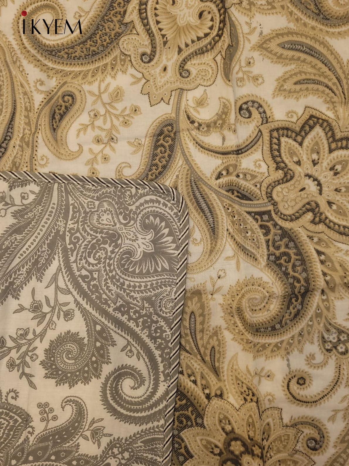 Brown & Grey - Dohar 2pcs Set