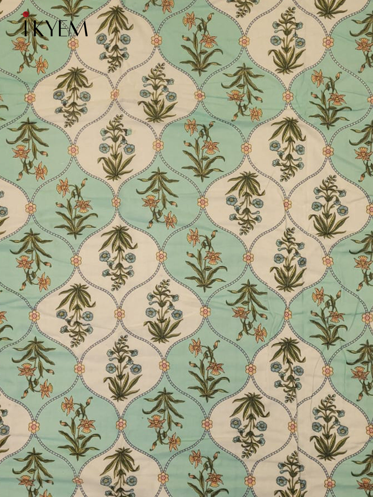 Cream & Blue Dohar - Set of 2 - 4GJ03250