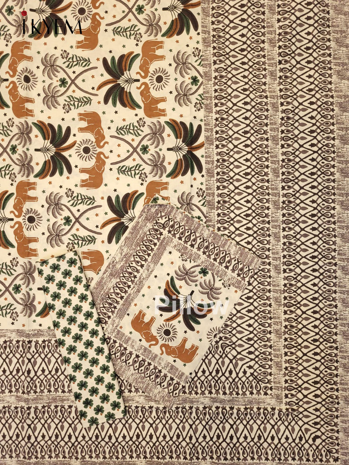 Cream and wine - Bed Spread