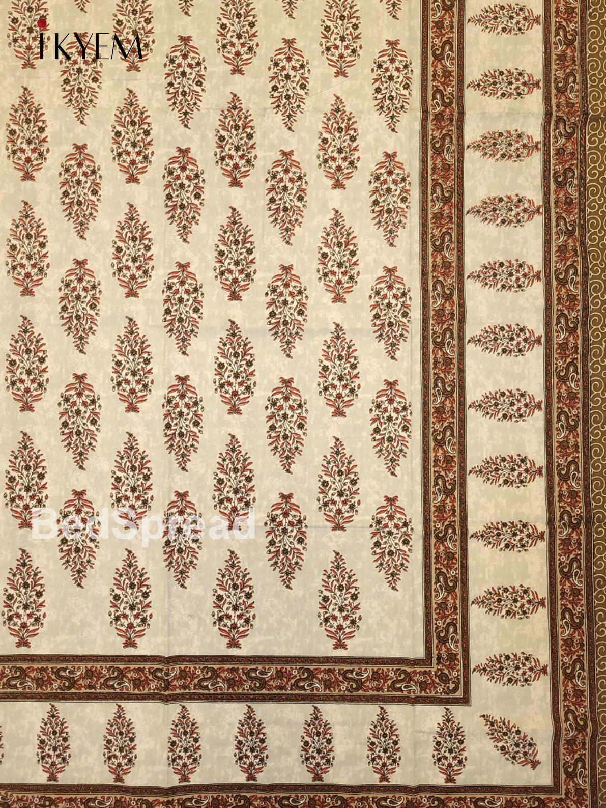 Grey and Brown - Bed Spread