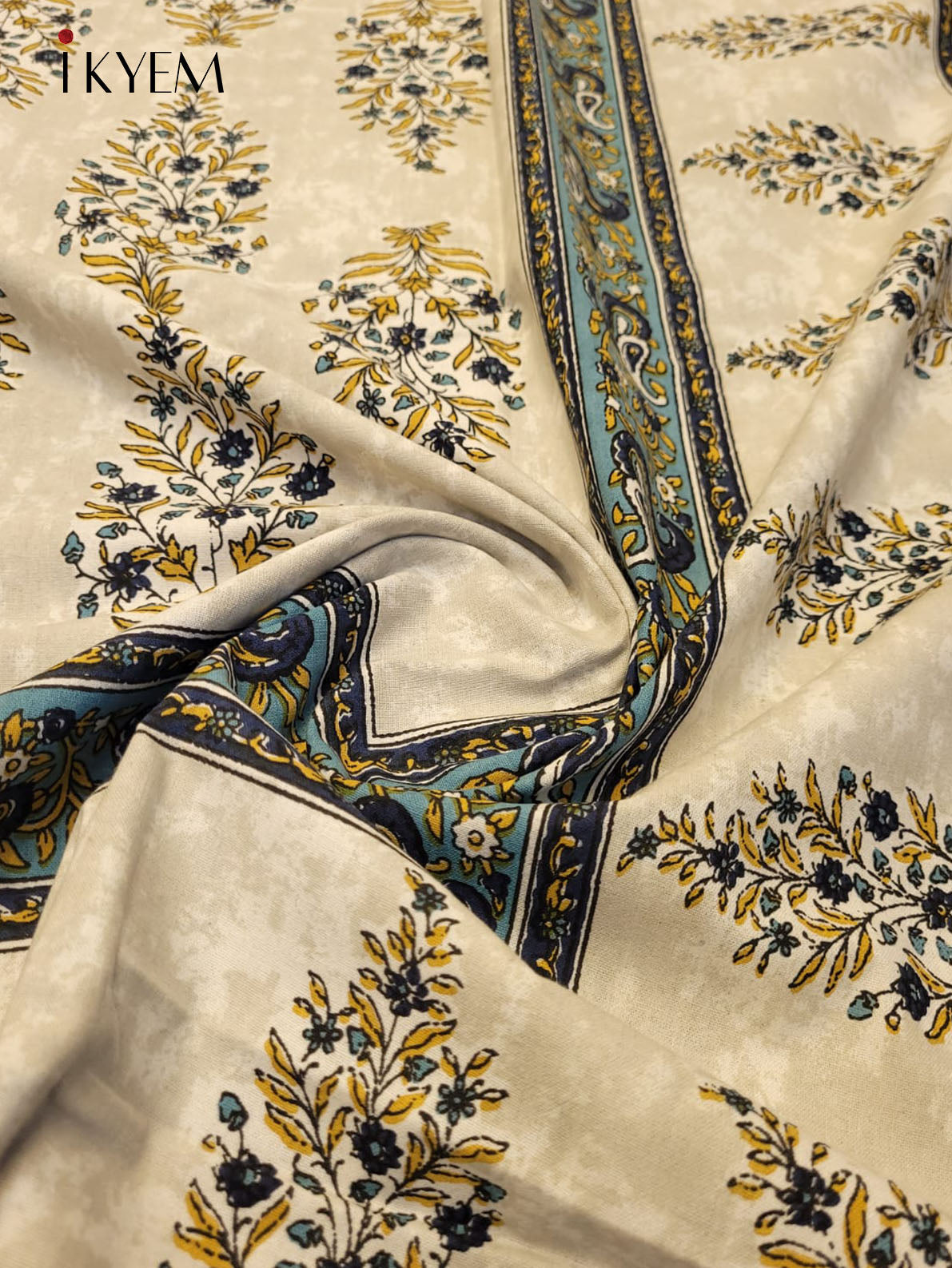 Sandal and Blue - Bed Spread