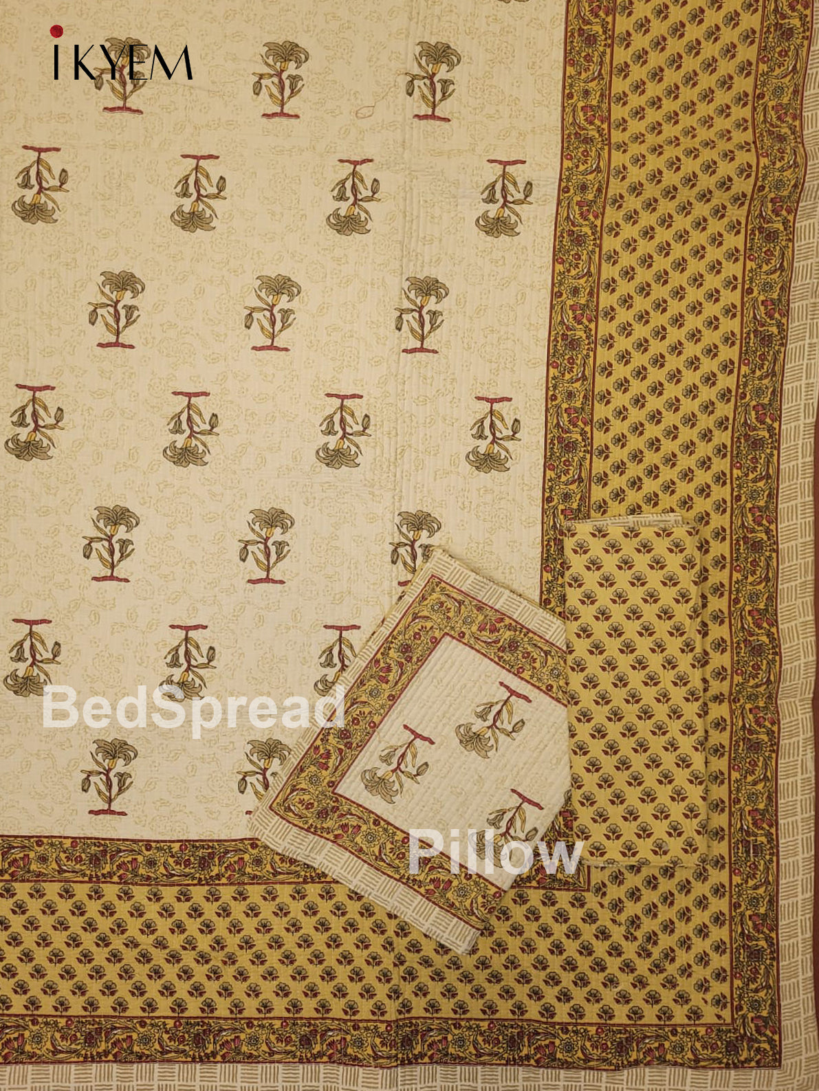 Cream & Brown - Quilt Set