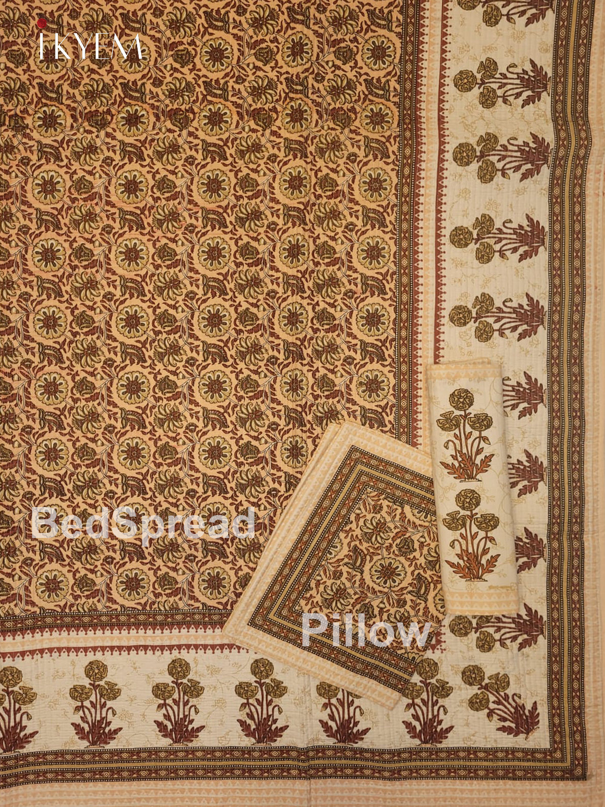 Cream & Brown - Quilt Set