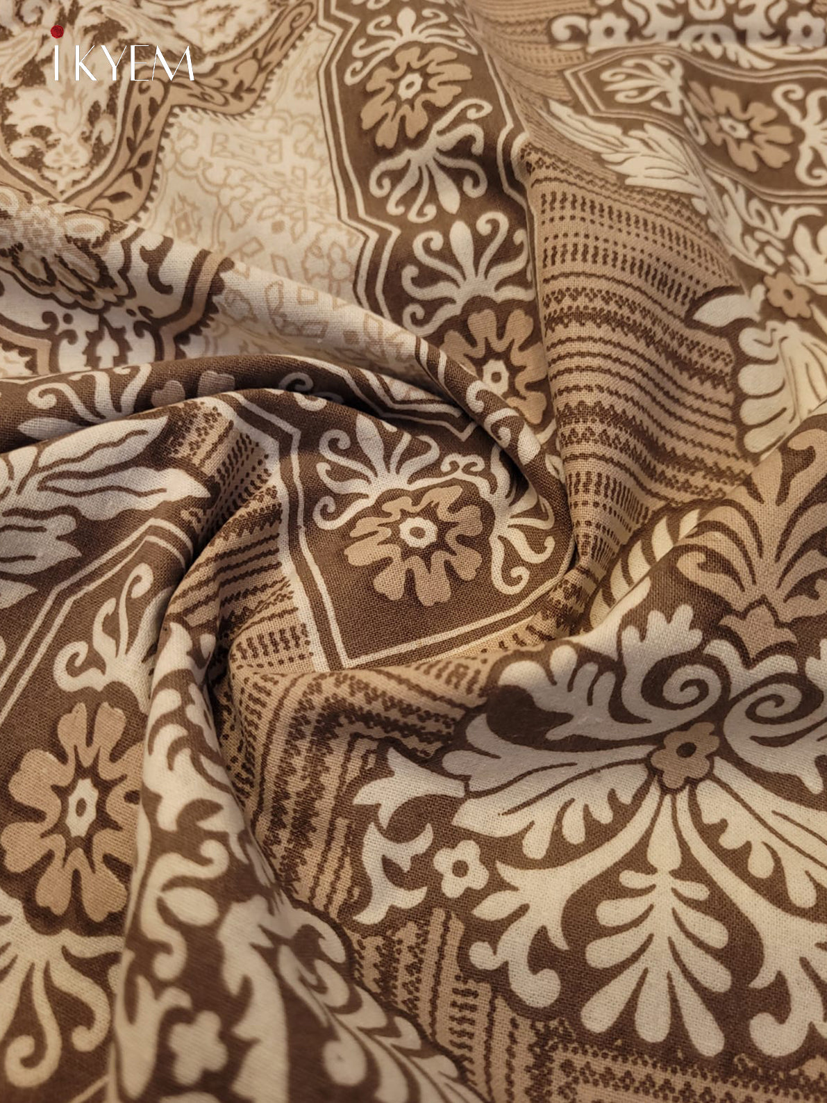 Grey  & Brown - Bed Spread