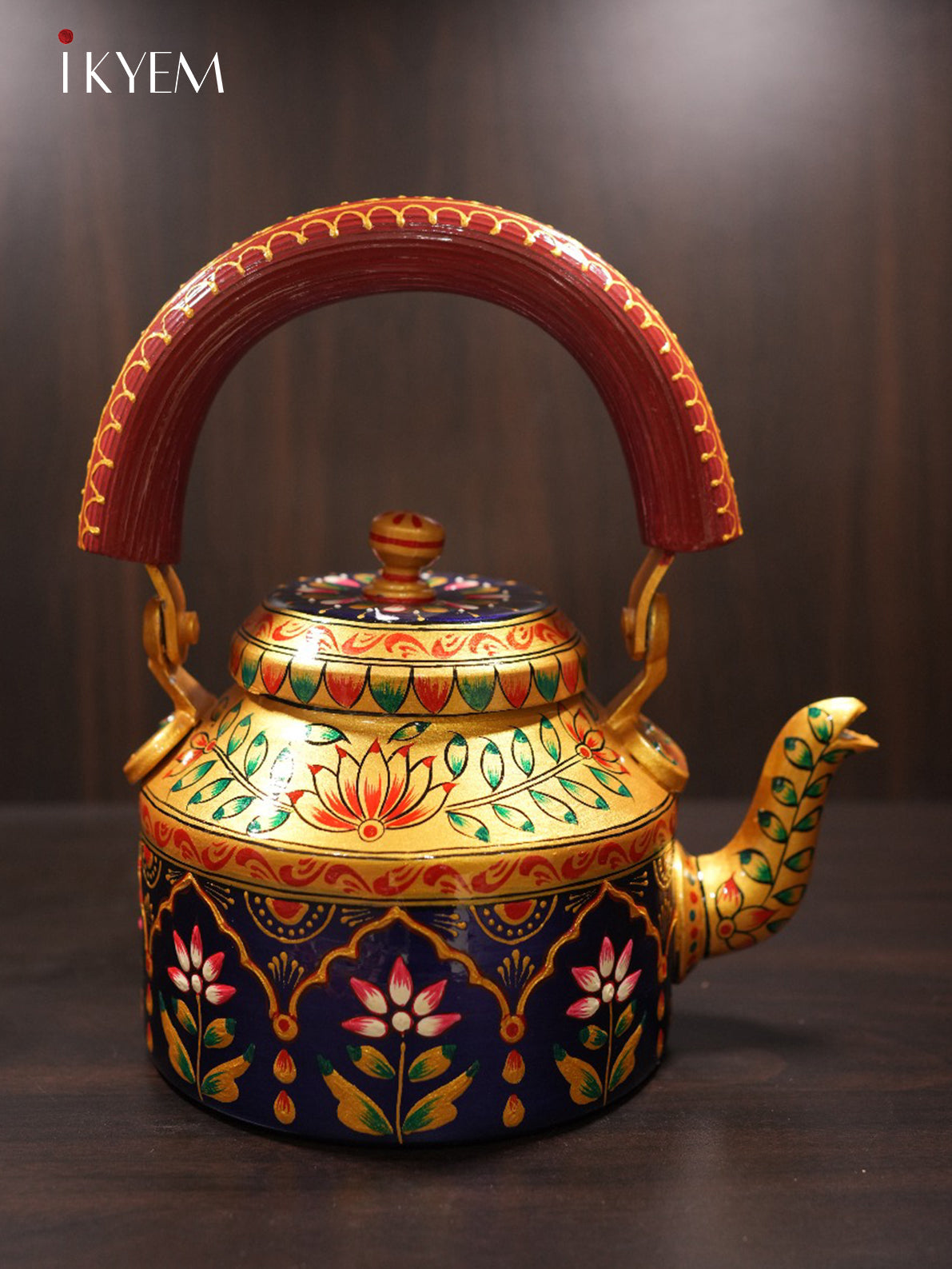 Hand Painted Steel Kettle