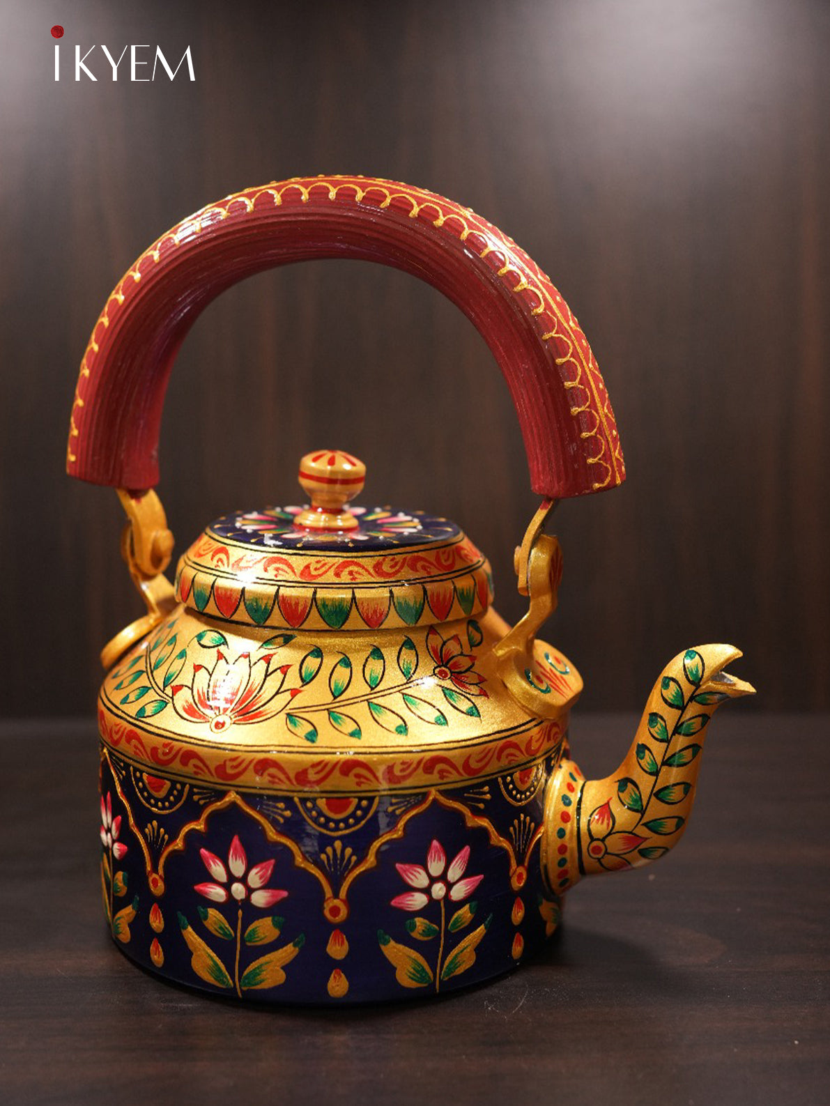 Hand Painted Steel Kettle