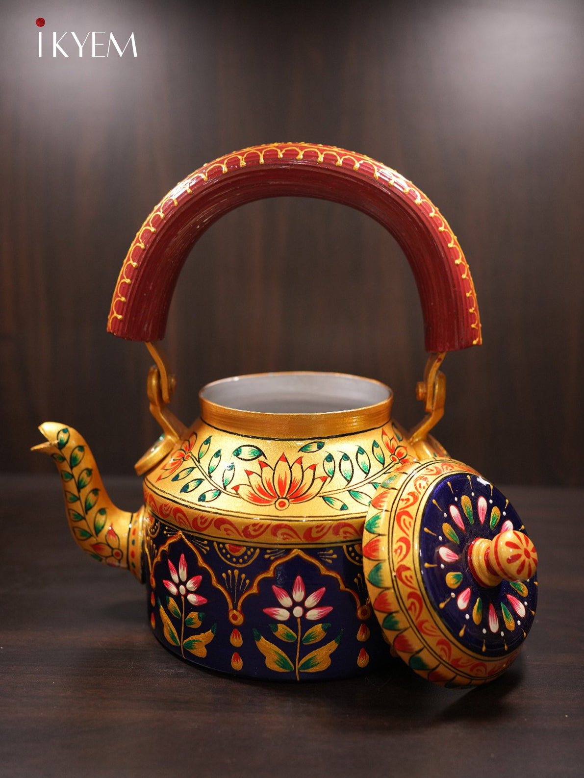 Hand Painted Steel Kettle