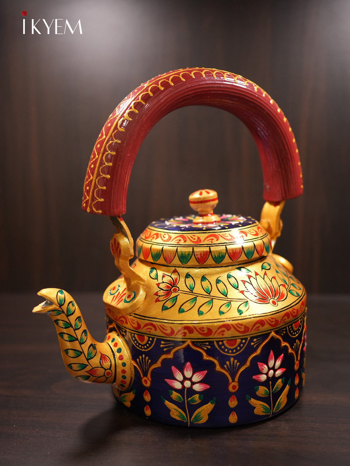 Hand Painted Steel Kettle