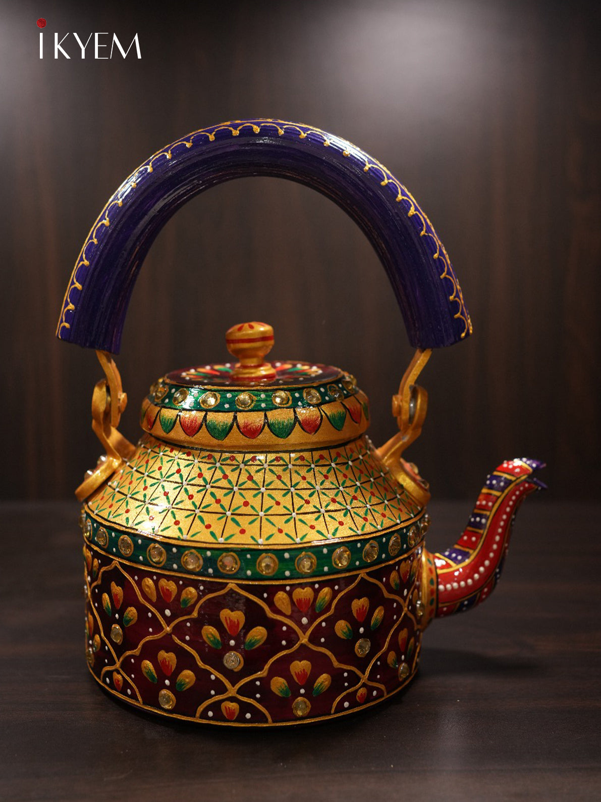 Hand Painted Steel Kettle