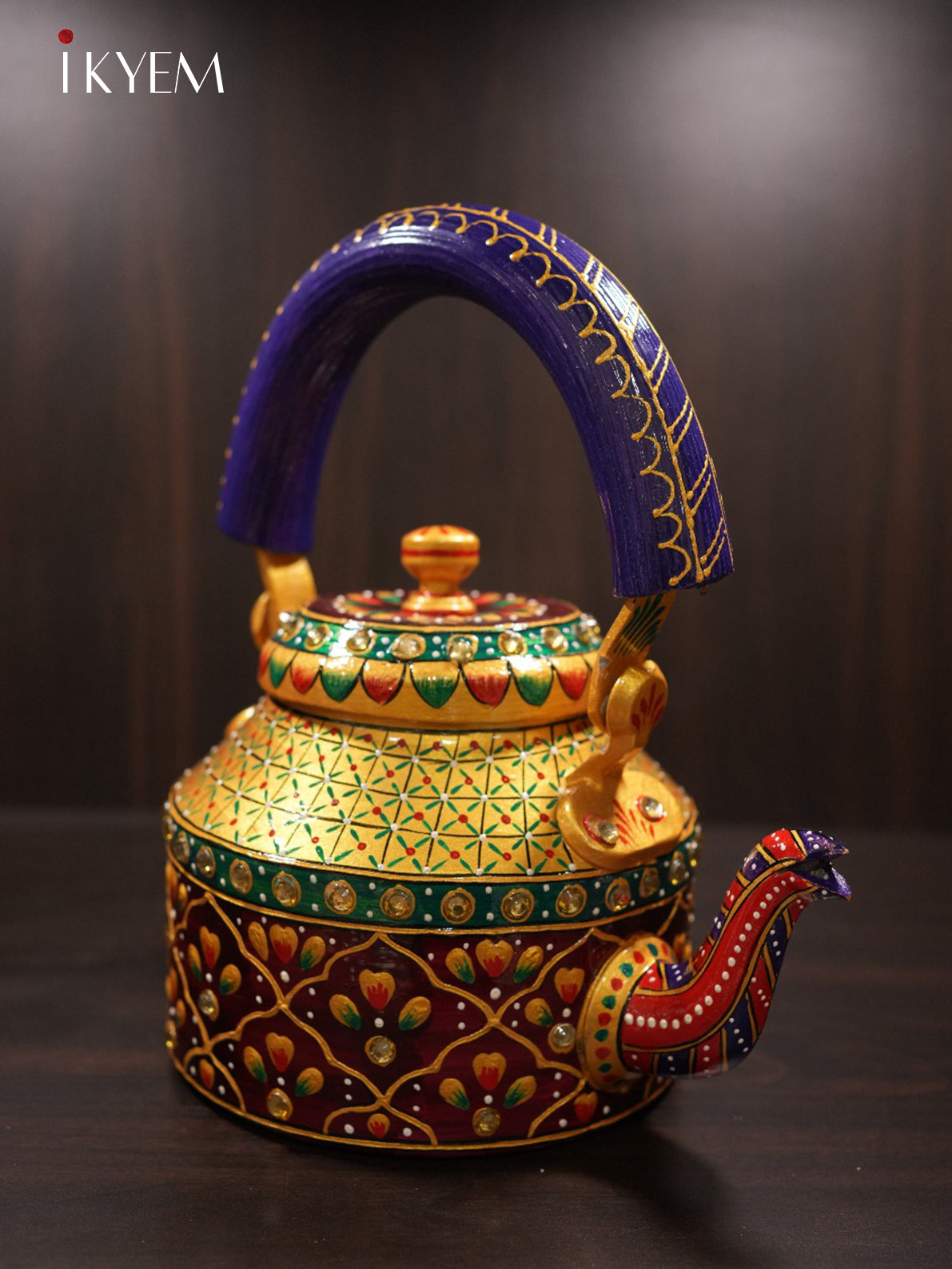Hand Painted Steel Kettle