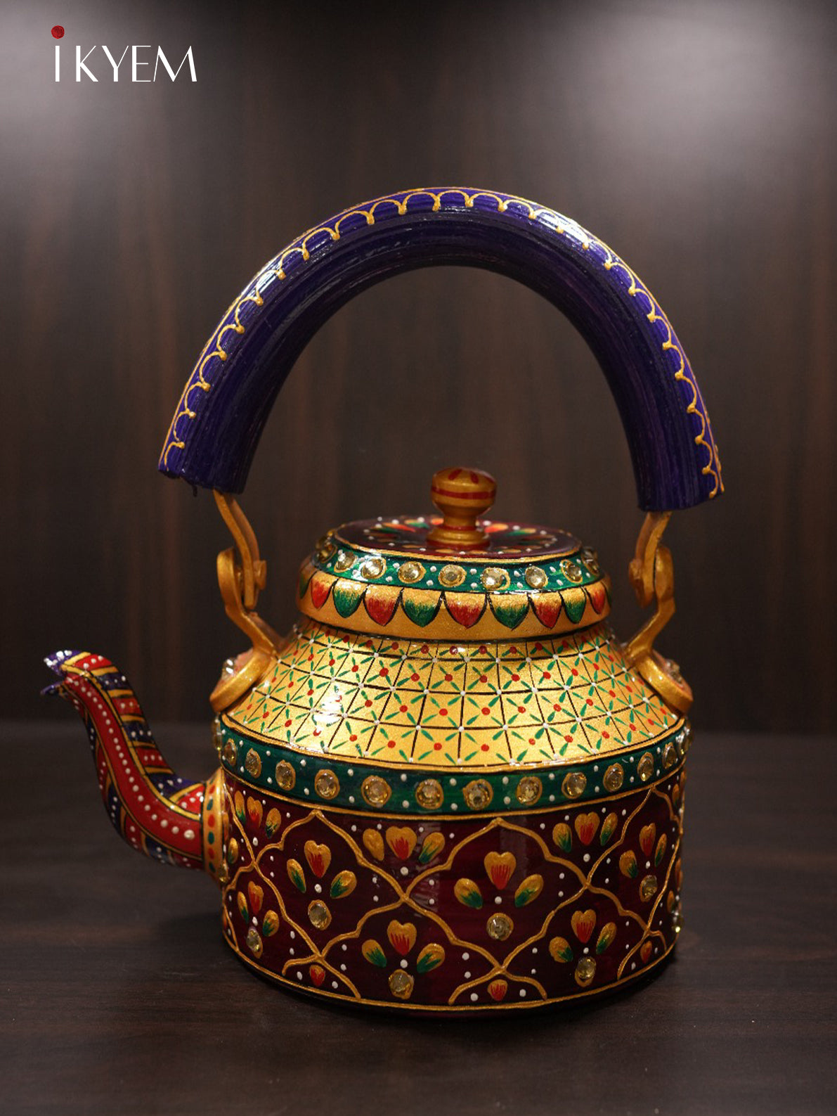 Hand Painted Steel Kettle