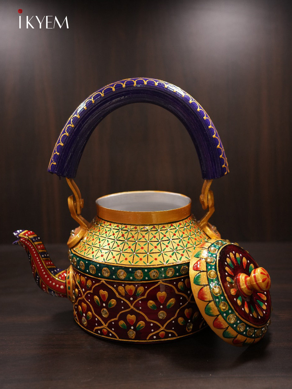 Hand Painted Steel Kettle
