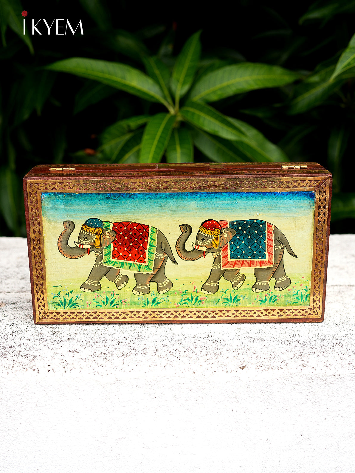 Hand painted Wooden Storage Box