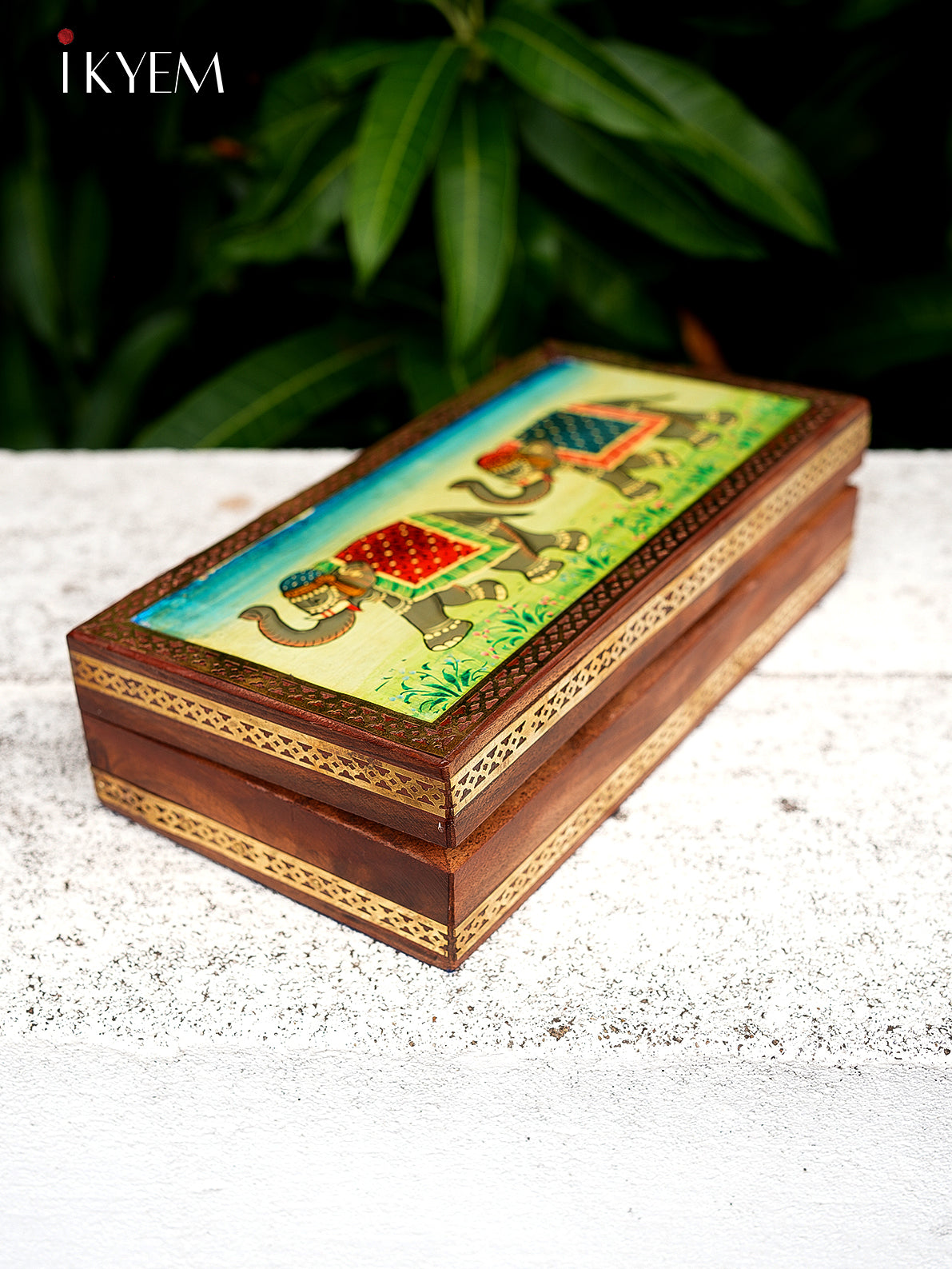 Hand painted Wooden Storage Box