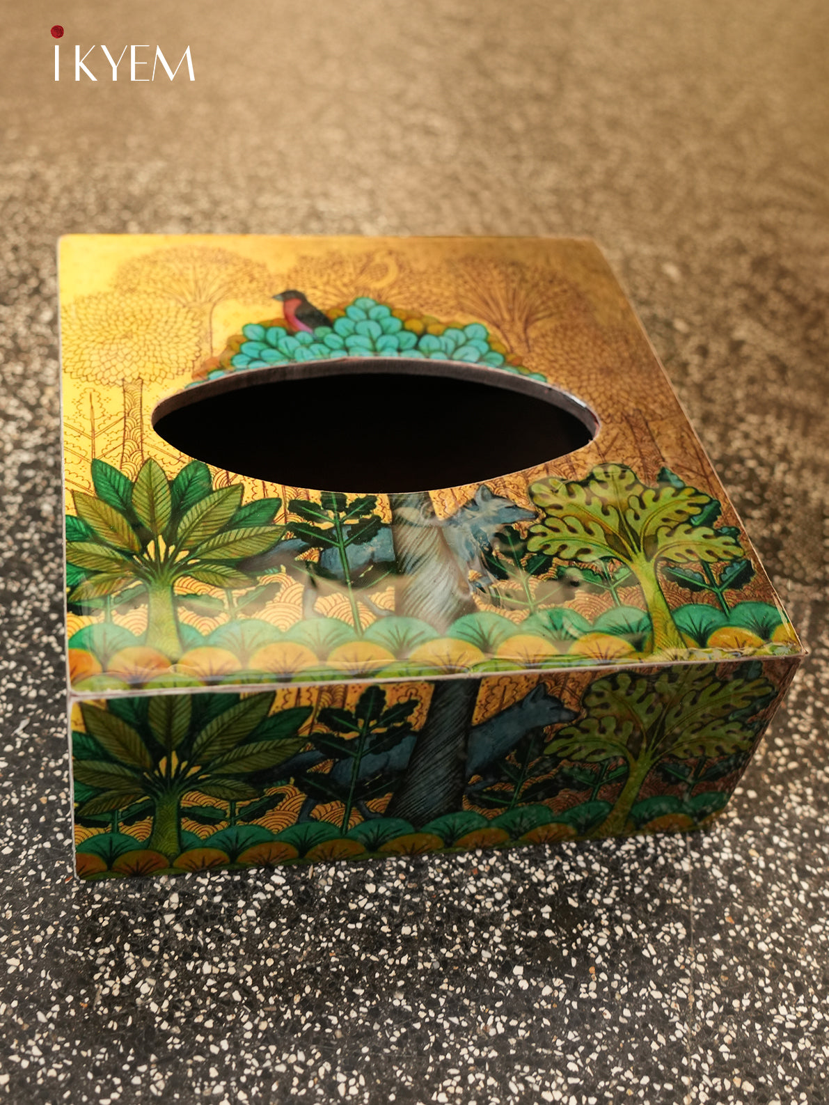 Printed Wooden Tissue Box