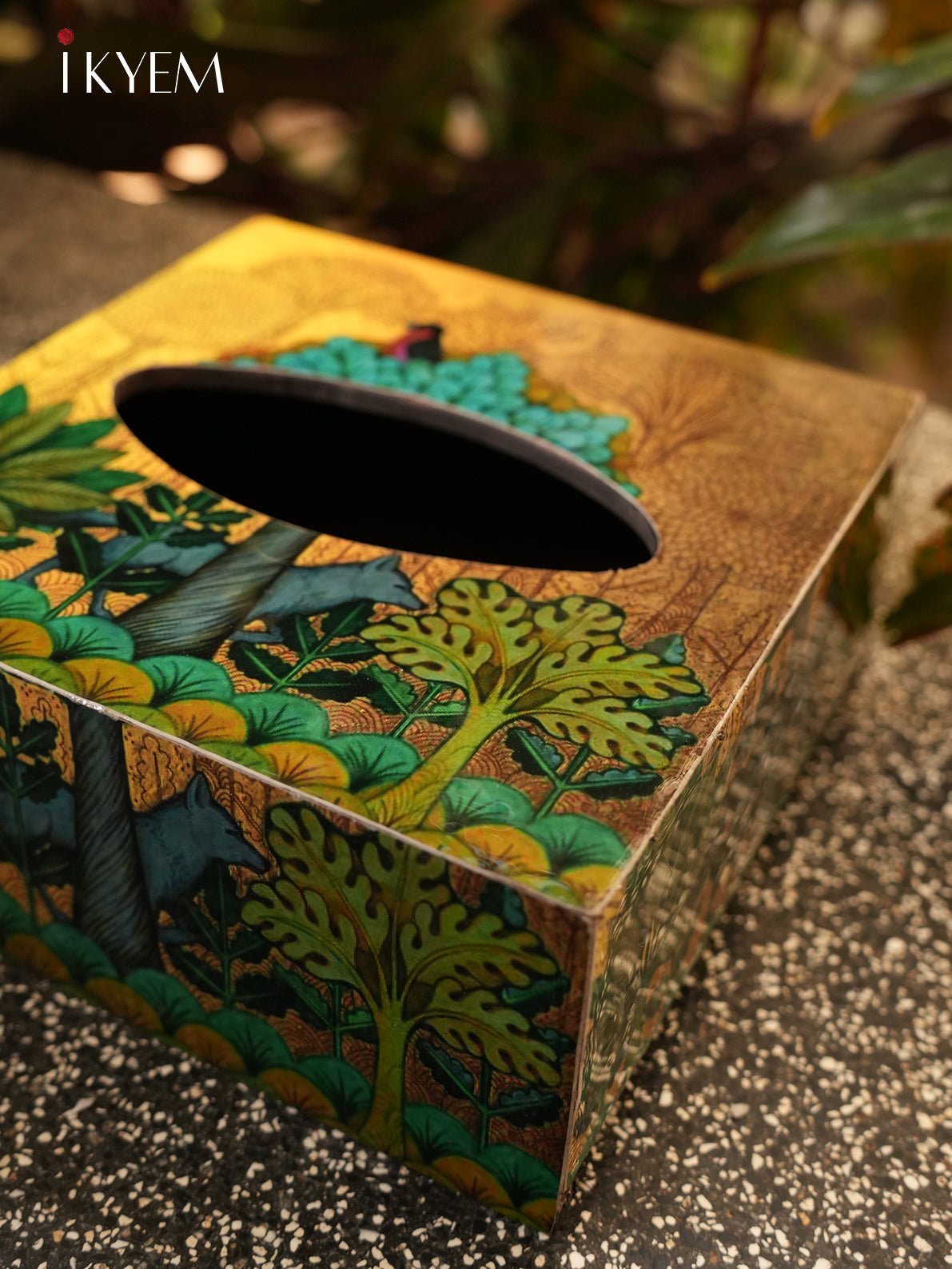 Printed Wooden Tissue Box