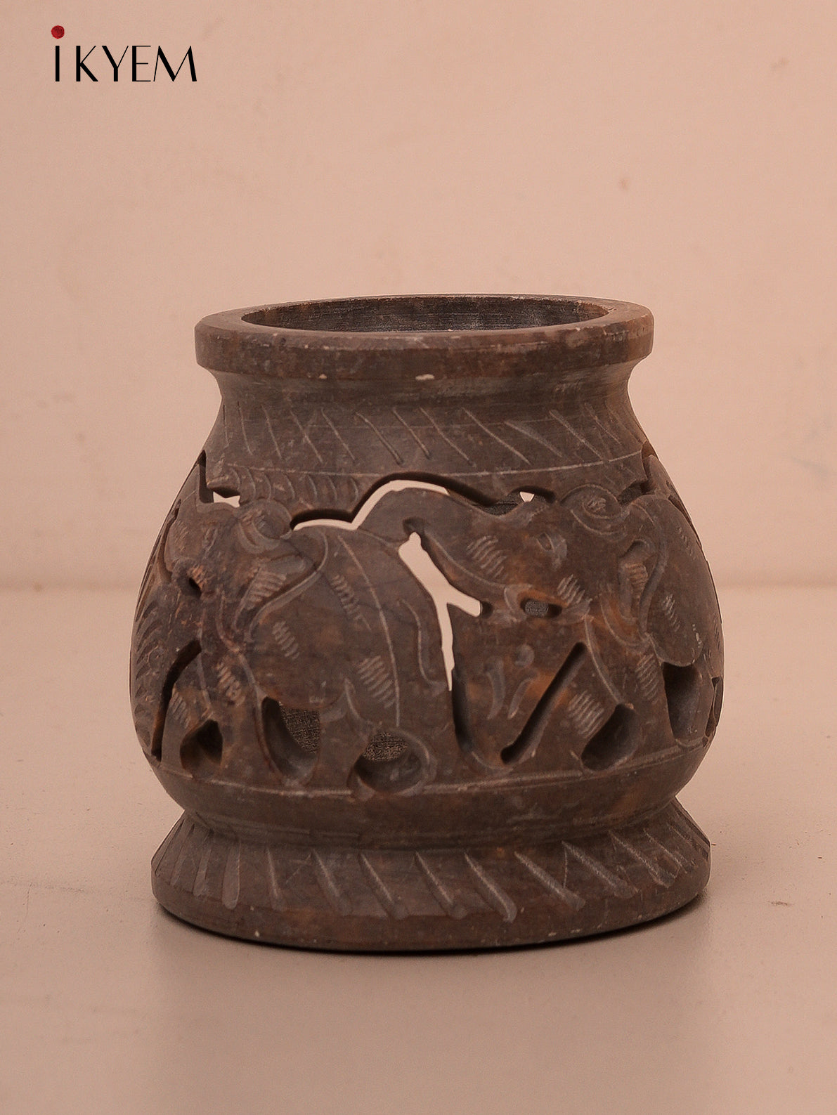 Hand Carved T-Lite Holder