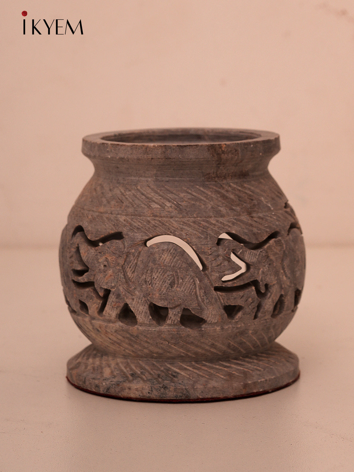 Hand Carved T-lite Holder