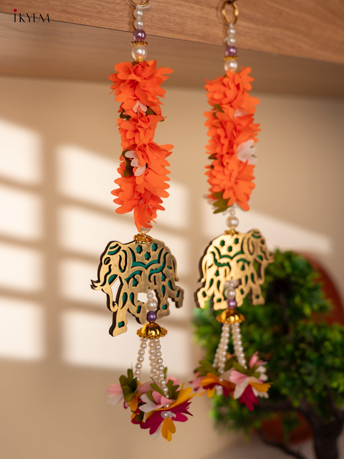 Decorative Elephant Hanging Thoran (Set of 2) - 4GJ03869