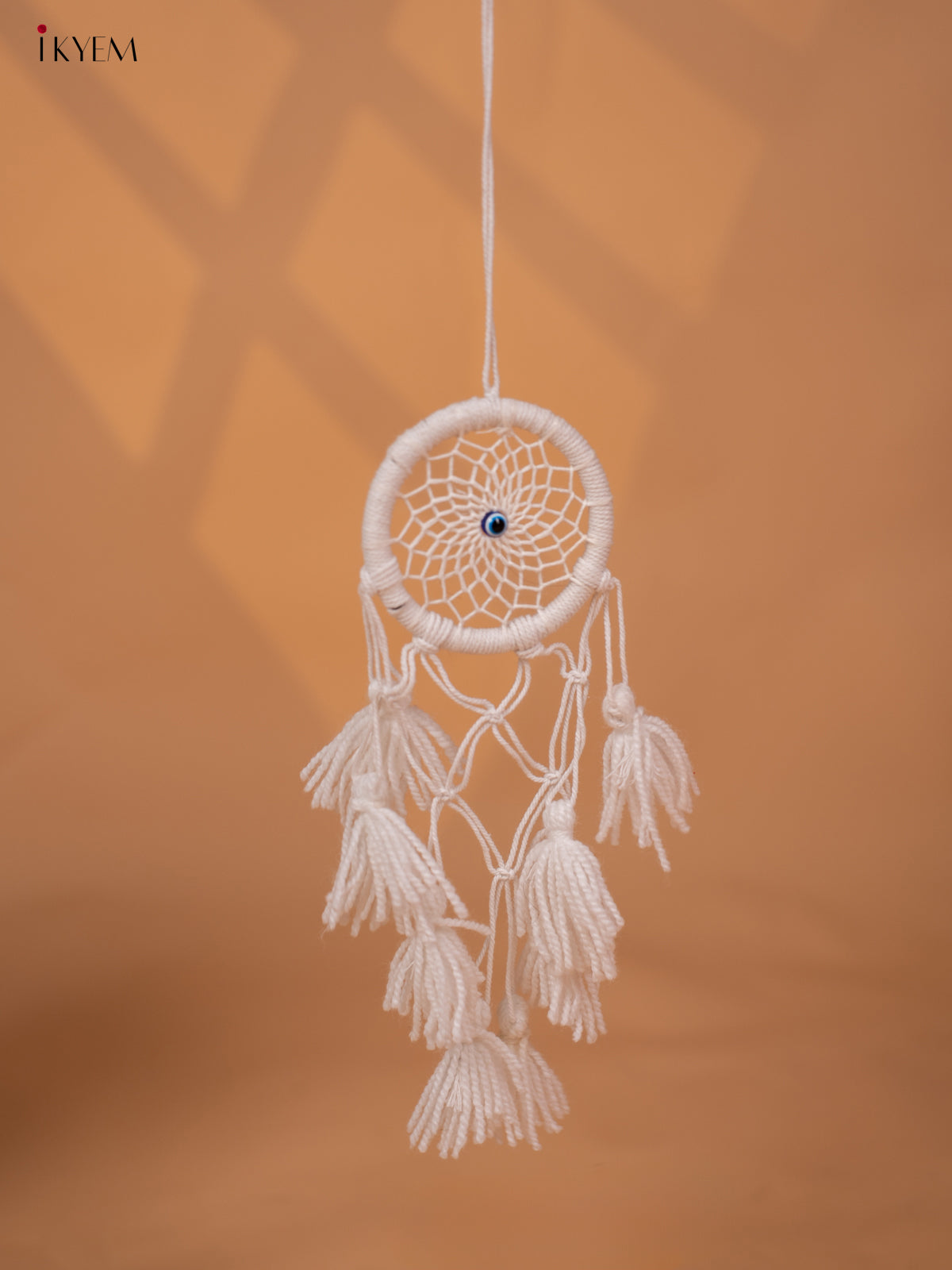 Plain Cotton Evil eye catcher - white - 4GJ03892
