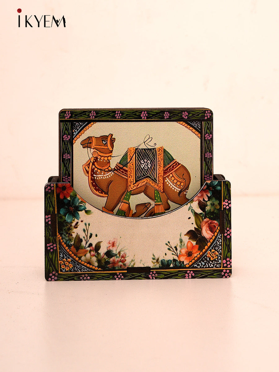 Wooden Square Tea Coaster Set – Ikyem