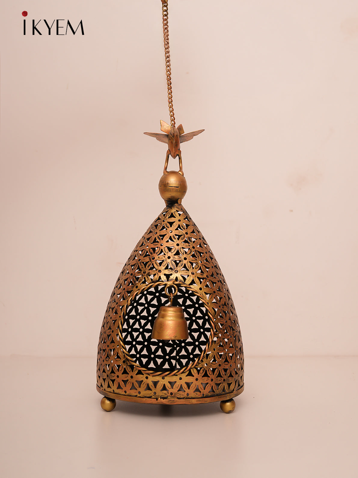 Brass Hanging Jalli Lamp