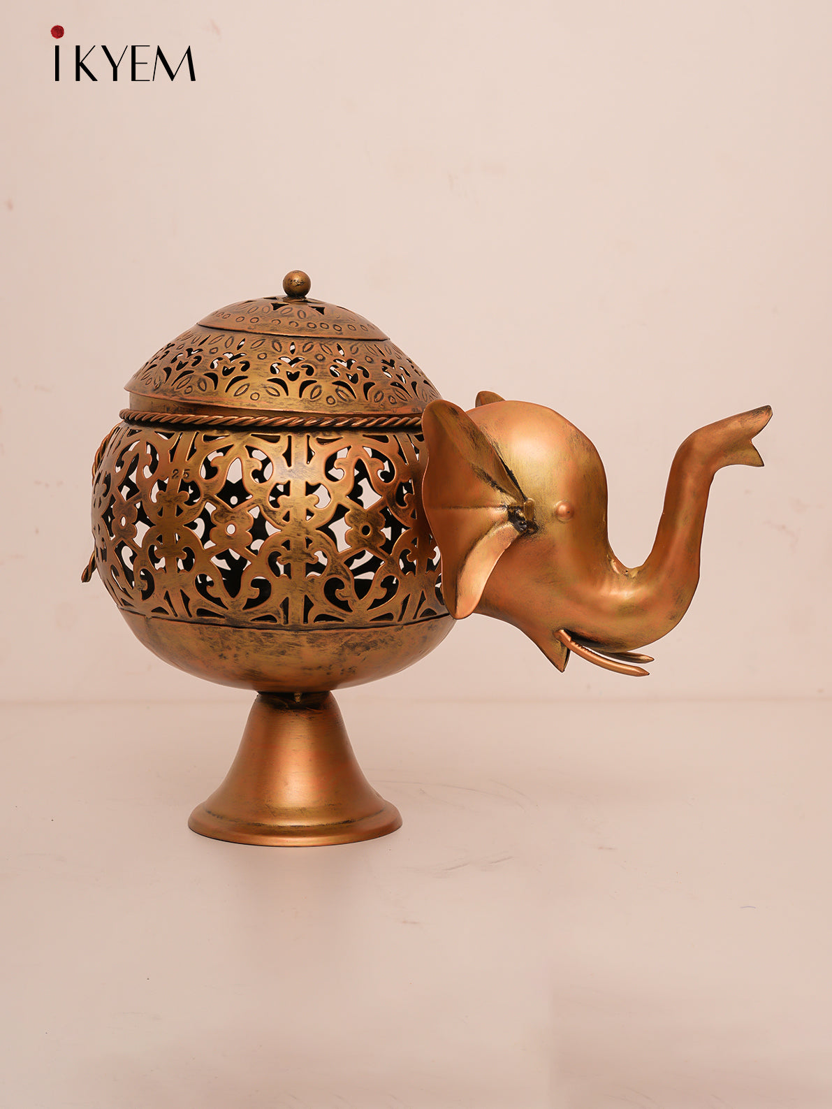 Brass Elephant Candle holder